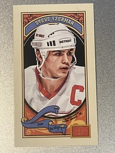 2014 Panini Golden Age Mini Mono Marca Retro Blu #148 Steve Yzerman Ali Rosse - Foto 1 di 2