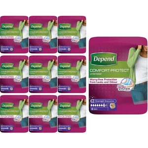 Depend Comfort Protect Inkontinenzhosen für Damen XL 9 Stück | 10er Pack - Bild 1 von 11