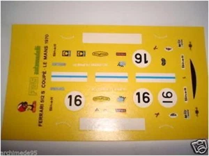 1/43 DECALS DECAL FERRARI 512S LE MANS 1970 SCUDERIA FILIPPINETTI - Picture 1 of 1