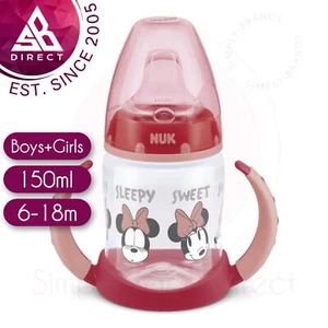 NUK First Choice Disney Learner Temperature Control Bottle?Rose?150ml?6-18m EXU - Picture 1 of 1