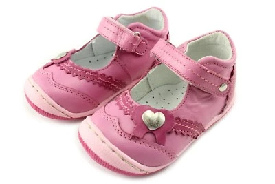 Kornecki Niñas Rosa Mary Janes Zapatos de Cuero (03600 Roz) Hecho en Polonia Foto 1 de 4