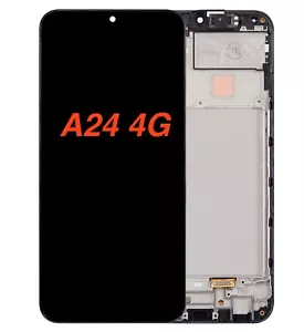 Per Samsung Galaxy A24 4G Schermo LCD Digitalizzatore Ricambio/Telaio/Nero/A245 - Foto 1 di 1
