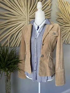 Women's Tan Corduroy Jacket - Sz M - Picture 1 of 5