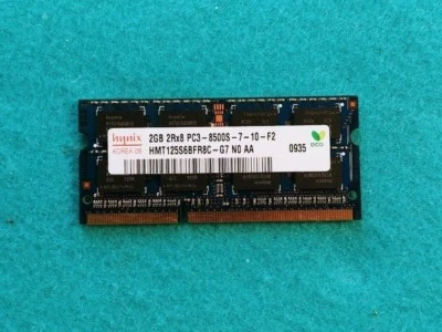 Hynix HMT125S6BFR8C-G7 2GB 2Rx8 PC3-8500S-7-10-F2 Memory RAM  - Image 1 of 2
