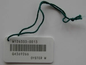 GENUINE ROLEX WATCH DATEJUST 41 mm 126333 OYSTER SWIMPRUF WHITE PRICE HANG TAG - Picture 1 of 10