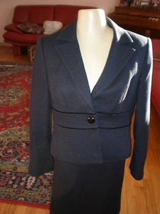 LIZ CLAIBORNE PETITE SUIT FROM SUITS PETITE SIZE 6P WOMAN BLUE - Picture 1 of 12