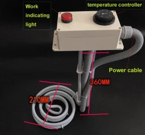 PTFE Polytef Coat Heater + Temperature Controller @ Anti-Acid & Alkali Corrosion - Picture 1 of 4