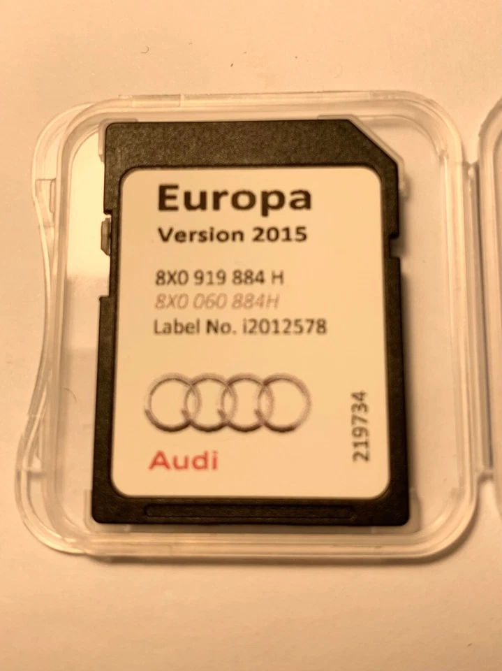 Genuine Audi A1 A6 A7 Q3 RMC Maps Sat Nav SD Card 2015 8X0919884H - Image 1 of 1