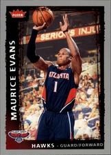 2008-09 Fleer Atlanta Hawks Basketball Card #16 Maurice Evans