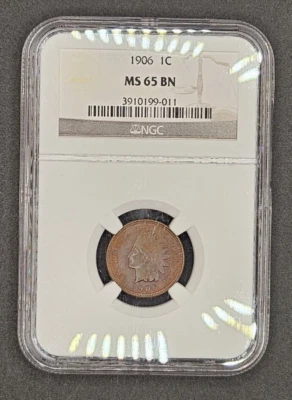 1906 Indian Head Cent | NGC MS65BN - Image 1 of 4