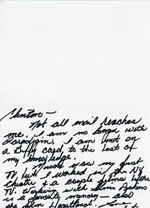 Conchata Ferrell handgeschriebene & signierte Karte - Bild 1 von 2