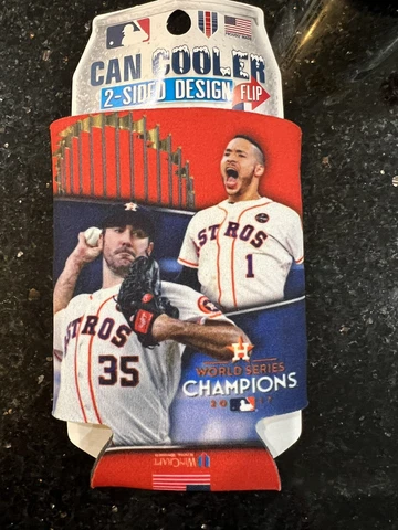 Houston Astros World Series Champion Player 2017 can or bottle cooler koozie Cover