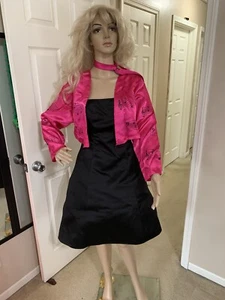 Music Note Costume Pink Black Dress JUMP Size 7/8 - Picture 1 of 6