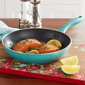 The Pioneer Woman TIMELESS BEAUTY Turquoise Frying Pan 10” Farmhouse Decor New - Bild 1 von 7