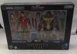 Hasbro Marvel Legends Series 6 pollici Act Fig giocattolo 2 pezzi Iron Man Mark 85 Vs Thanos - Foto 1 di 6