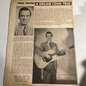 1950 Jimmie Osborne Magazine Print Photo Hillbilly Country Music - Picture 1 of 11
