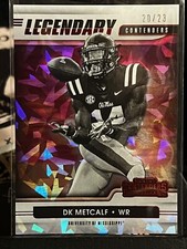 2021 Legendary Contenders Dk Metcalf #/23 Pink/Purple Cracked Ice #14 SSP