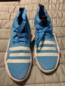 Adidas Men's Sz 8.5 Trae Young 2 Basketball Trae-tlien UNC Blue White H06479 - Picture 1 of 7