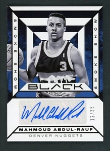 2023-24 MAHMOUD ABDUL RAUF 12/35 AUTO PANINI BLACK SMOKE SHOW AUTOGRAPHS - Picture 1 of 2