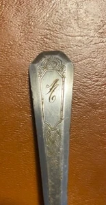Wm Rogers & Son AA Silverplate LARGE SCOOP Scroll Design Pat Jun 14 1920 - Picture 1 of 7