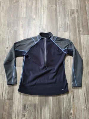 Capa Base REI Co Op Mujer Grande Negra Cuarto Cremallera Manga Larga Exterior Sólida Foto 1 de 4