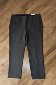 Chico's So Slimming Juliet Slim Leg Ankle Pant Sz 14 2.5 Graphite Heather Grey - Picture 1 of 4