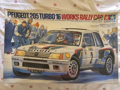 Tamiya 1/24 – Peugeot 205 Turbo 16 Works Rally Car (Sports Car Series No. 54), - Immagine 1 di 2