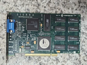 Vintage Gaming Sierra Screamin' 3D 4MB Rendition Verite V1000-E PCI video card - Picture 1 of 6
