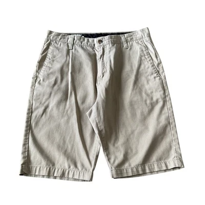 Volcom Chino Shorts Mens 31 Tan Bermuda Summer Skater Summer Khaki 10" - Image 1 of 4