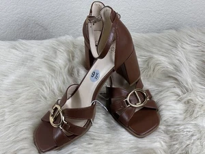 Jones New York Ecca Brown Block-Heel Pumps Women’s 9.5 NWOT Classic Dress - Picture 1 of 9