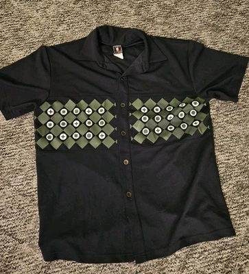Hot Topic Morbid Threads Button Up Shirt - XLarge Punk Rock Black Vintage - Image 1 of 4