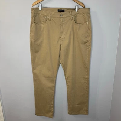 Lucky Brand 410 Athletic Sateen Stretch Jean Sand Preppy Men's Size 38x30 - Image 1 of 4