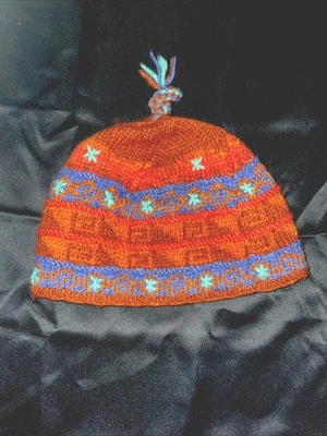 Sombrero Lost Horizons Mujer Talla Única Colorido Lana Floral Forrado Hecho a Mano en Nepal Foto 1 de 4