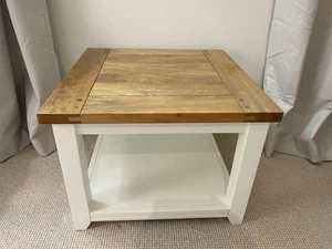Oz Design Furniture Mango Creek Side Table 60cm in Clear / White - Picture 1 of 16