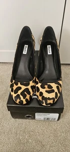 Dune Leopard Pony Court Shoes UK Size 6 - Picture 1 of 4