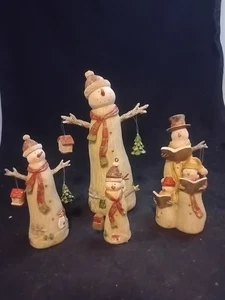 4er Set Harz Holz wie Schneemann für Winter und Urlaub X2 - Bild 1 von 4