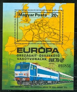 HUNGARY-1979.S/s - Mostra internazionale trasporti/treno/ferrovia nuovo di zecca! Mi Bl137 - Foto 1 di 1