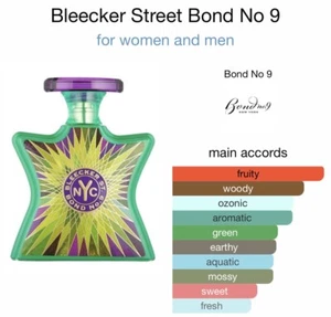 BLEECKER STREET EDP 100ml/3.4oz BOND NO.9 NYC AUTHENTIC NEW FASHION KAROL G - Picture 1 of 2