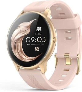 Montre Connectée Femme Smart Watch Intelligente Bluetooth Etanche Android IOS FR - Photo 1/9