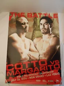 PÓSTER DE BOXEO IN SITU MIGUEL COTTO vs. ANTONIO MARGARITO - CASI NUEVO ESTADO - S+H GRATIS - Imagen 1 de 4