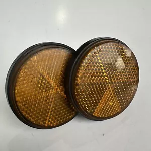 Suzuki DL250 Vstrom 2019 Front forks suspension left right orange reflectors - Picture 1 of 5