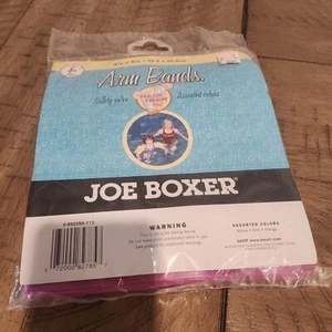 Brazaletes boxer K-Mart Joe 2004 raros flotadores piscina púrpura cara feliz vintage - Imagen 1 de 3