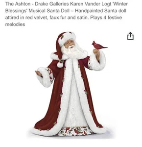 HTF Ashton-Drake 24” Santa Claus Winter Blessing Musical Doll Holiday Christmas - Picture 1 of 10