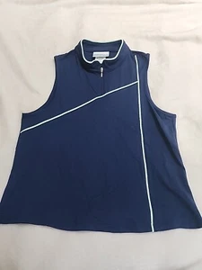 Neu ohne Etikett Marcia Tennis Damen Top marineblau - groß - Bild 1 von 5