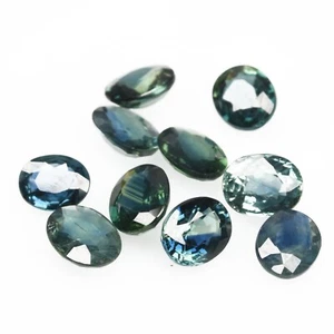 4.50 Cts 10 Pcs Australian BiColor Parti Sapphire 5 MM No Heat Natural Gemstone - Picture 1 of 1