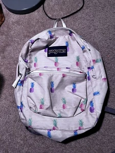 Jansport Backpack Super Break Pineapples Print Light - Picture 1 of 8