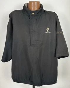 DryJoys FootJoy Golf Windbreaker 2XL Pullover Popover Kurzarm 1/4 Zip schwarz - Bild 1 von 15