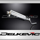 Kawasaki KLX250 KLX300 Delkevic Slip On 14 Stainless Oval Muffler Exhaust 09-2