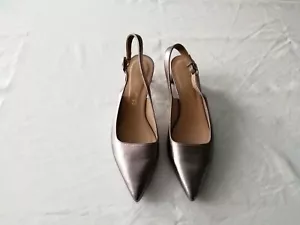 Attraktive Orig. "Unisa" Damen-Pumps , Metallic-Leder, Gr. 40, 1 x getragen - Bild 1 von 10