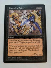Kaervek's Spite MtG Magic the Gathering Visions | English | NM Reserved List x1